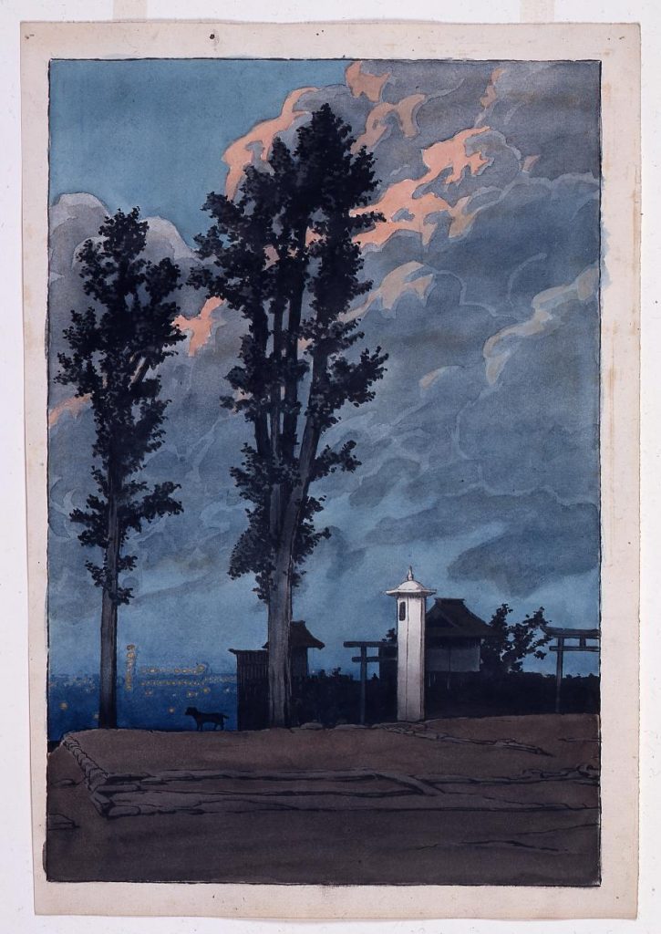 作品画像:東京二十景 神田明神境内 原画