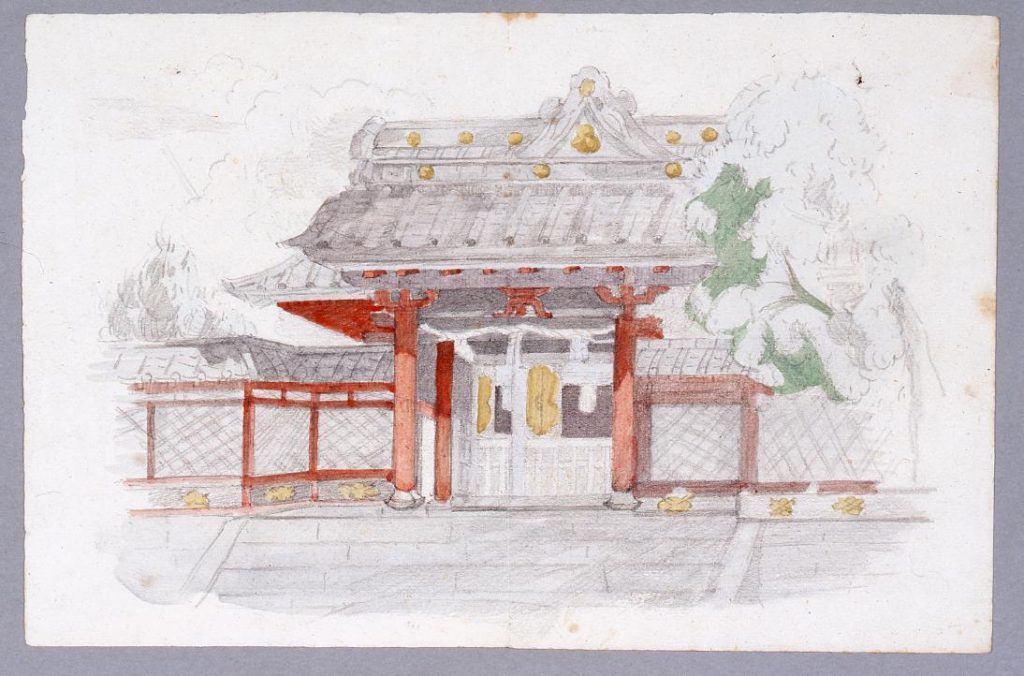 作品画像:素描 風景(神社)/「少女の顔・手」