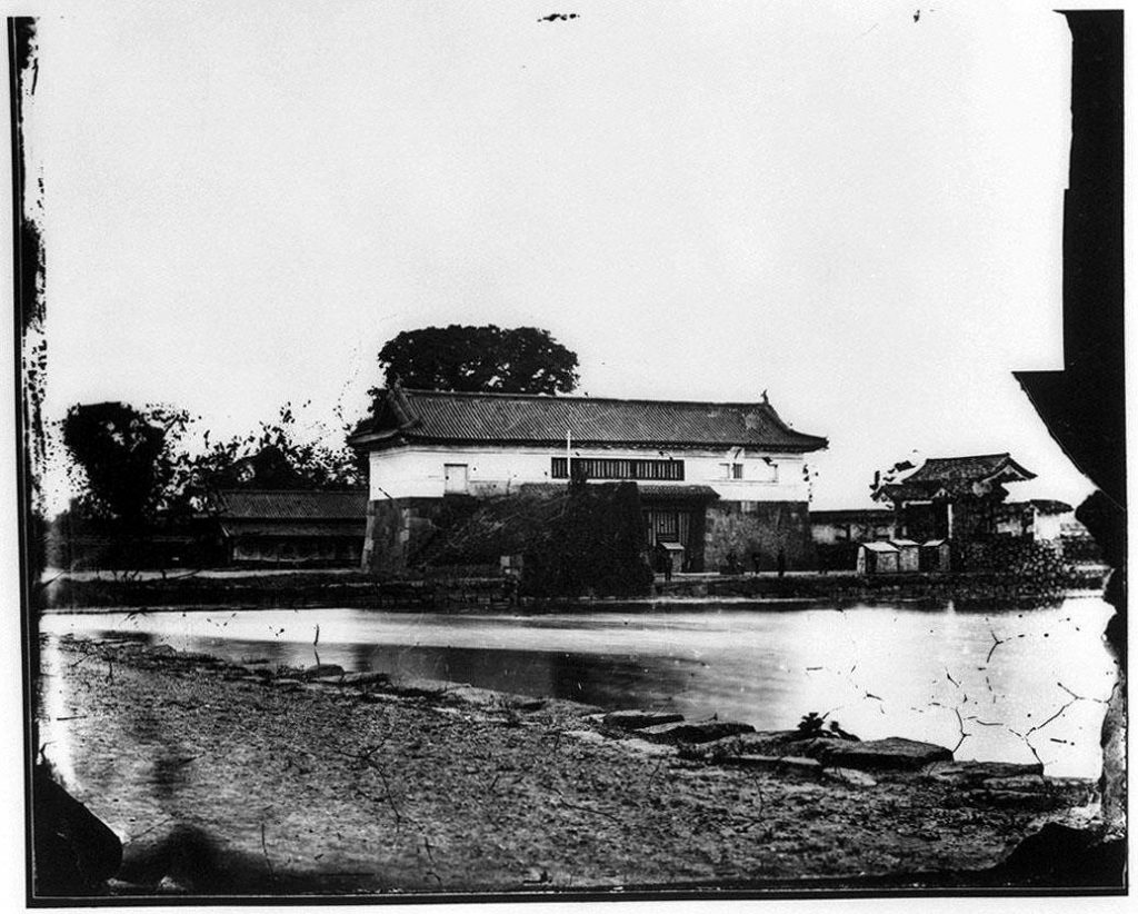 旧江戸城写真ガラス原板 日比谷門