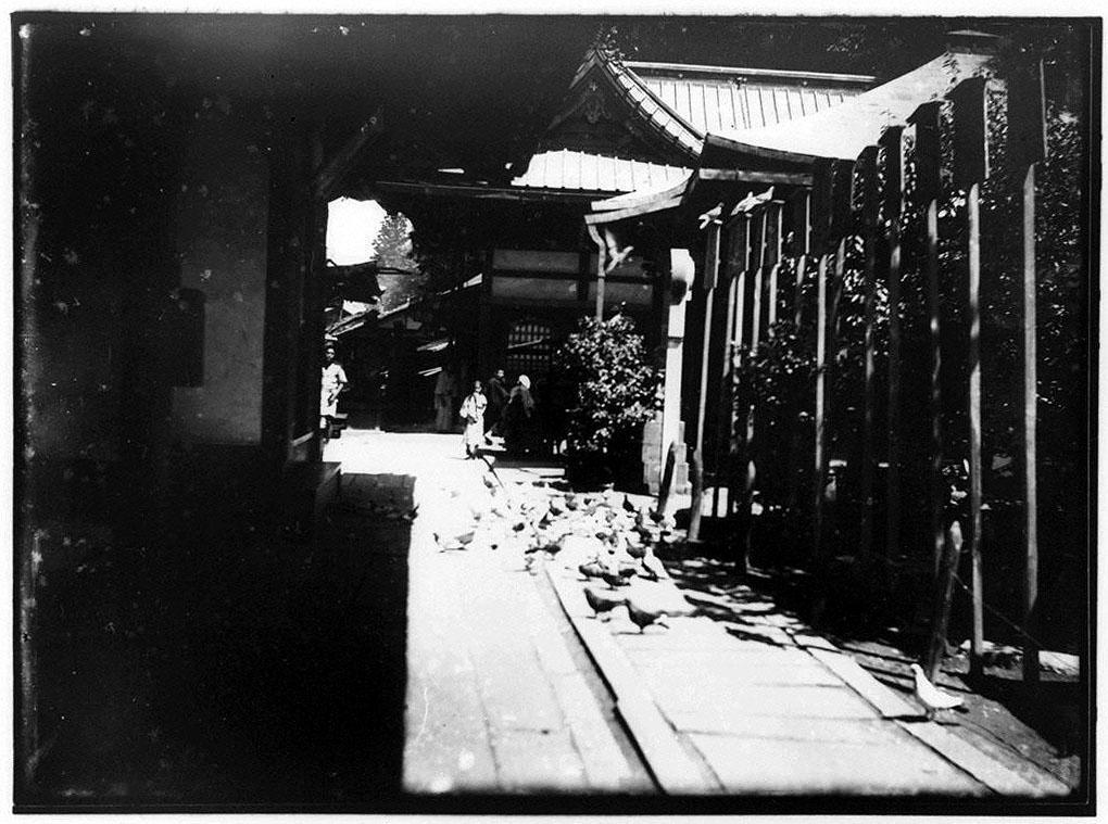 作品画像:寺院脇の道