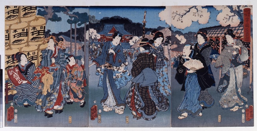 作品画像:成田山開帳 富ケ岡花盛ノ図