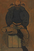 作品画像:勝負師(斗鶏)