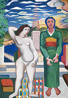 作品画像:丘の上の二人の女
