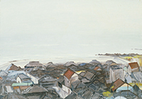 作品画像:雨の果ての町