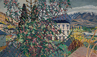 作品画像:海棠の花咲く