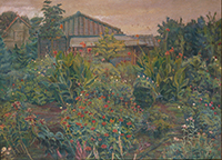 作品画像:百日草の庭