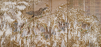 作品画像:雪後争鳥