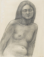 作品画像:裸婦半身像