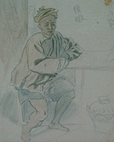 作品画像:中国街頭商人