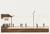 作品画像:日常生活・駅にて・冬陽