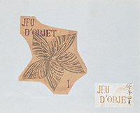 作品画像:JEU D’OBJET 1 表紙、前扉