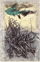 作品画像:流木と雲