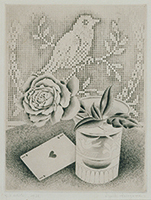 作品画像:薔薇とハートの1