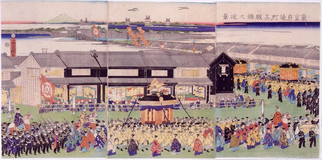 作品画像:東京府通町ヨリ呉服橋之遠景