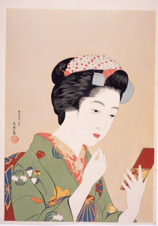 作品画像:紅筆を持てる女