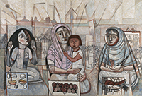 作品画像:メキシコ市場の一隅