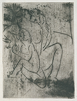 作品画像:裸婦と二人の子供