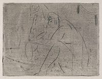 作品画像:子供を水浴させる女