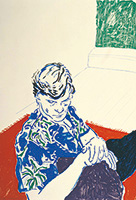 作品画像:緑色の窓のそばのジョー