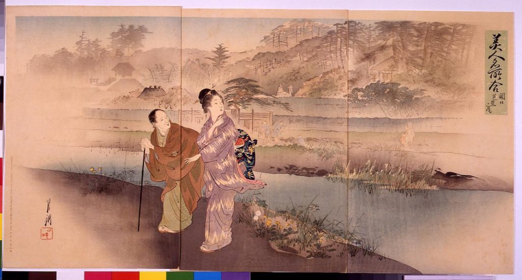 美人名所合 関口芭蕉庵