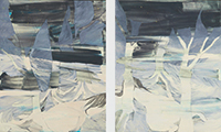 作品画像:Night falls on her Ⅰ, Night falls on her Ⅱ