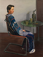 作品画像:椅子に倚る女