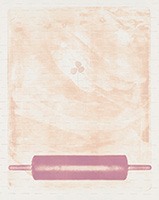 作品画像:Series – In front of, In back of – Paper Between Imaged Stone and Roller – Force for the Surface No.5