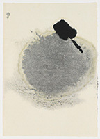 作品画像:Surface is the Between - Between Vertical and Horizon - “Paper Between Inked Stain and Brushed Stain”