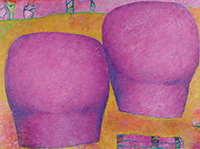 作品画像:ばら色の前方 後方