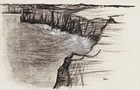 作品画像:屏風ヶ浦の岬