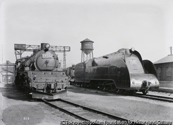 作品画像:形式C53、NO.C5344と形式C55、NO.C5520 宮原機関区