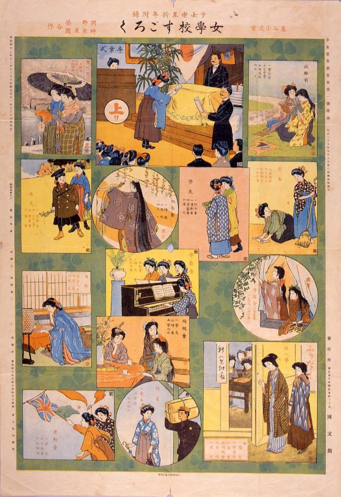 作品画像:女学校すごろく