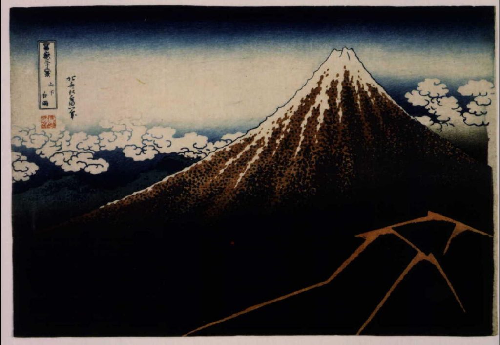 作品画像:冨嶽三十六景 山下白雨