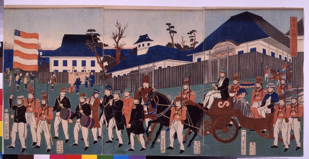 作品画像:横浜外国人行烈之図