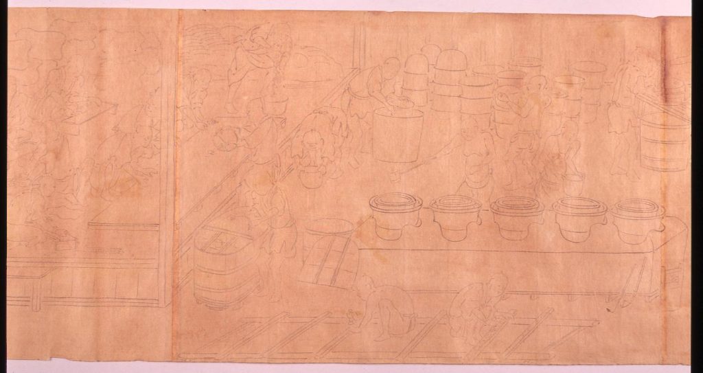 作品画像:鋳銭場絵図