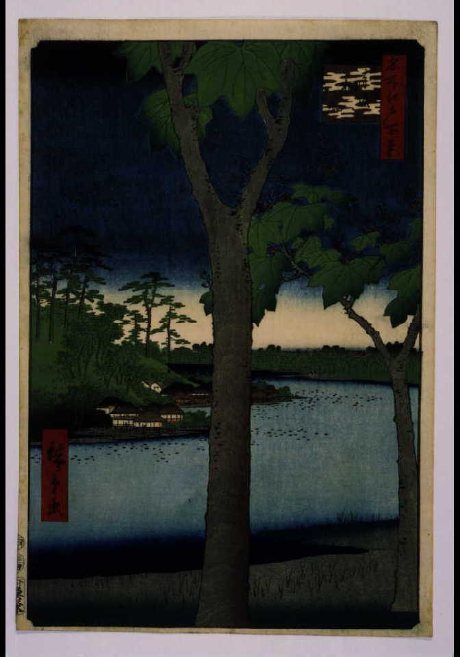 作品画像:名所江戸百景 赤坂桐畑