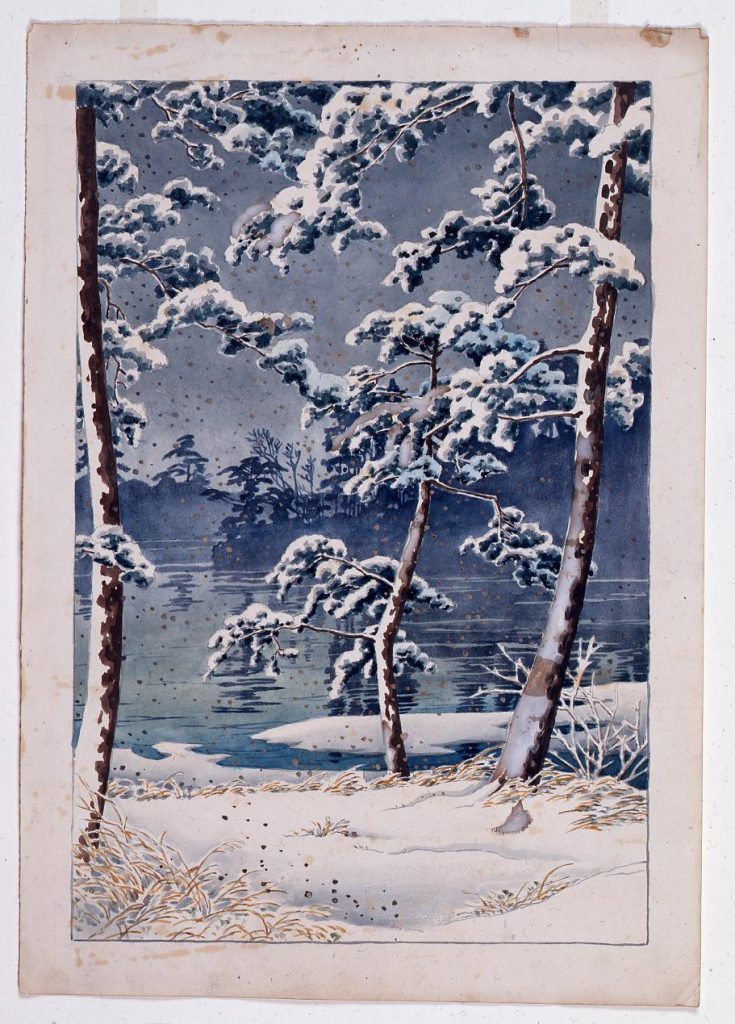 作品画像:東京二十景 千束池 原画
