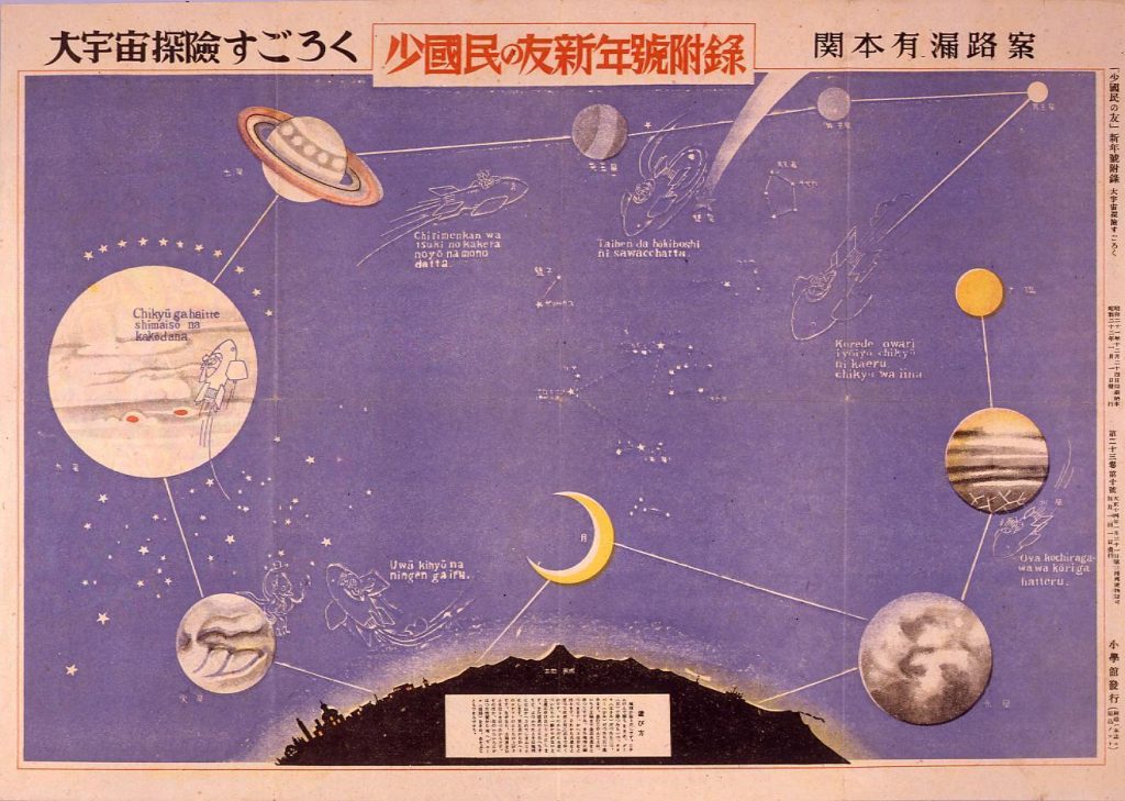 大宇宙探検すごろく 少国民の友 23巻10号付録 Tokyo Museum Collection