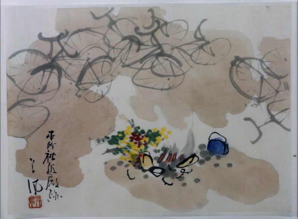作品画像:関東大地震画:本所被服廠跡