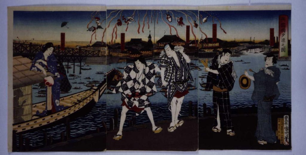 作品画像:両国橋夕涼之図