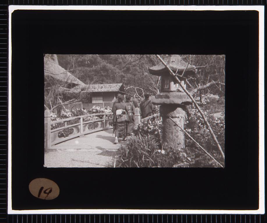 作品画像:庭園(幻燈原板)