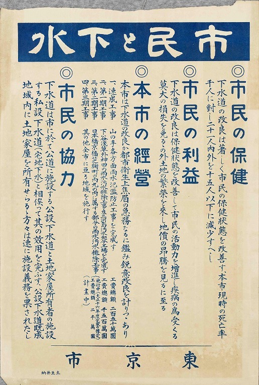 作品画像:ポスター 市民と下水