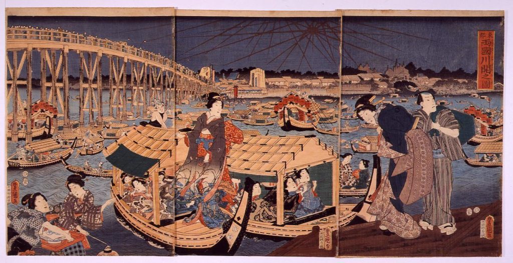 作品画像:東都両国川開之図