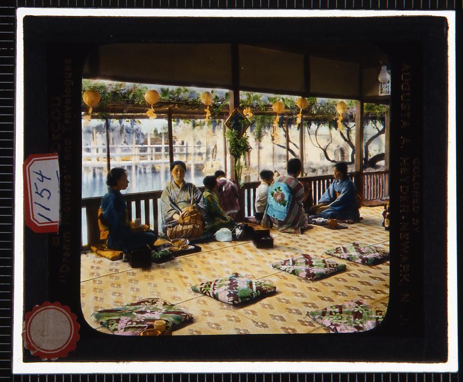 作品画像:茶屋(幻燈原板)