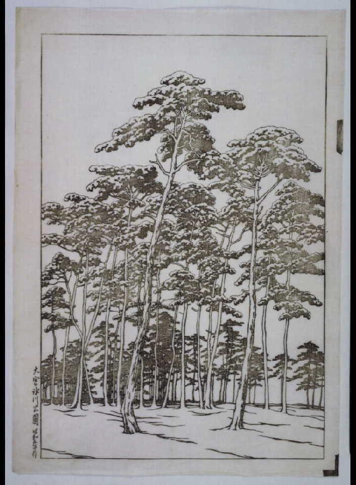 大宮氷川公園 校合摺