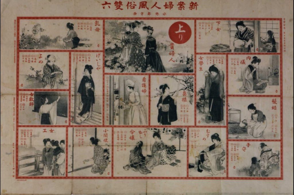 作品画像:新案婦人風俗双六