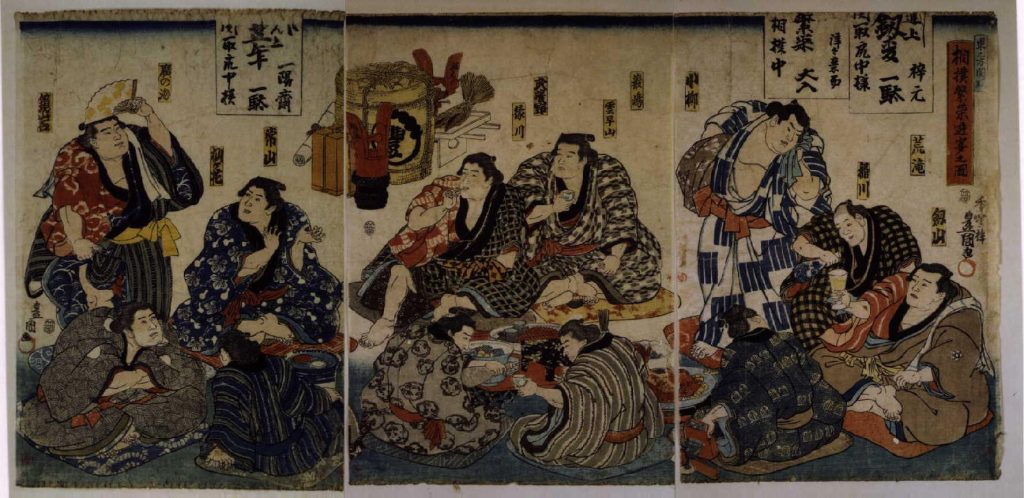 作品画像:相撲繁栄遊宴之図