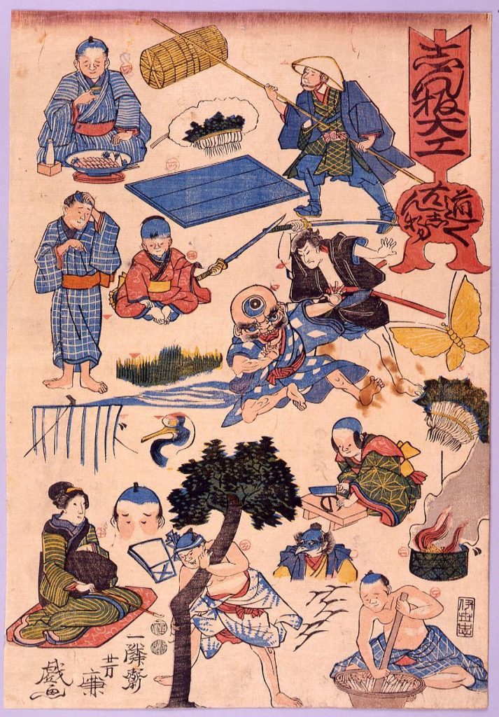 作品画像:しん板 大工道具はんじ物