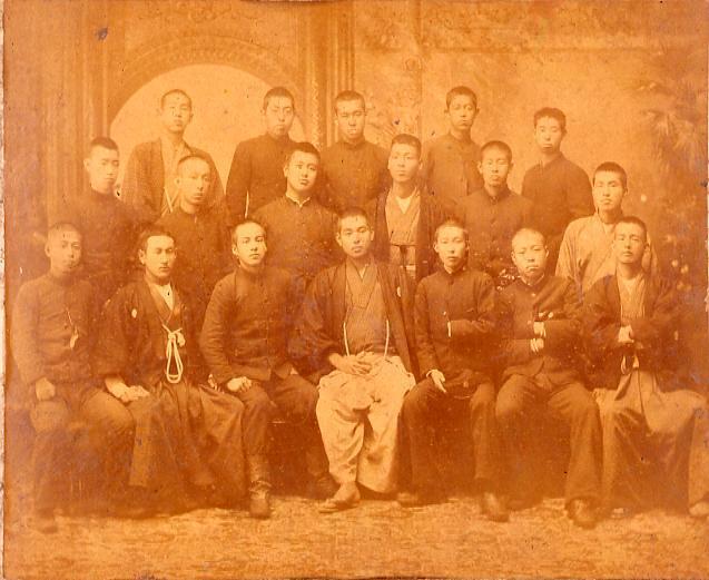 永井荷風 中学時代記念写真