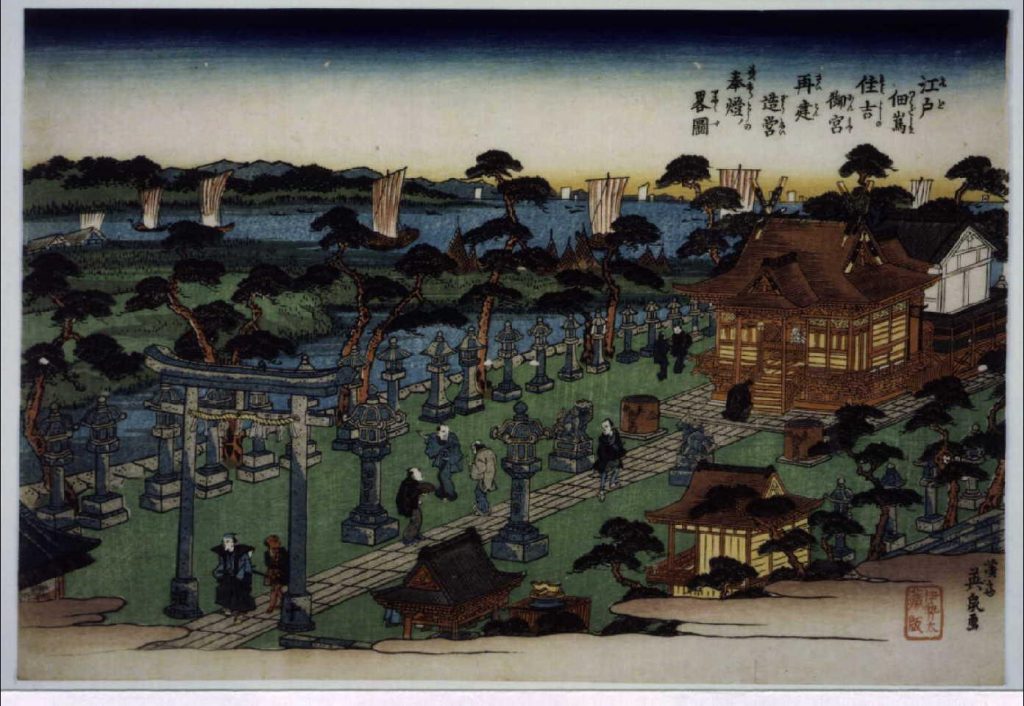 作品画像:江戸佃嶌住吉御宮再建造営奉燈略図